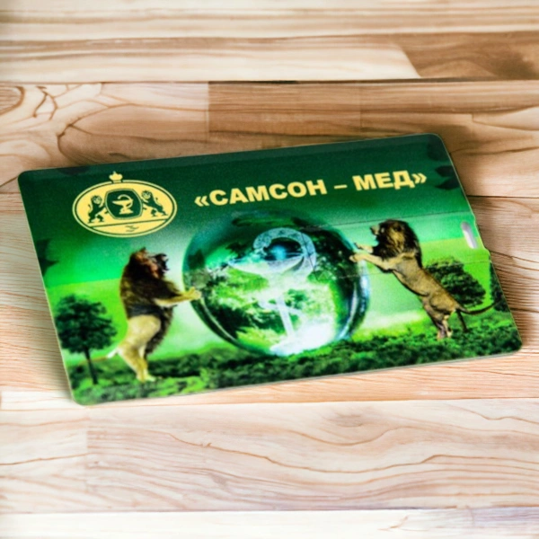 Полноцветная печать на флешки-визитки Полноцветная печать на флешки-визитки