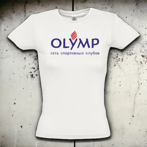 Печать на футболках логотипа OLIMP