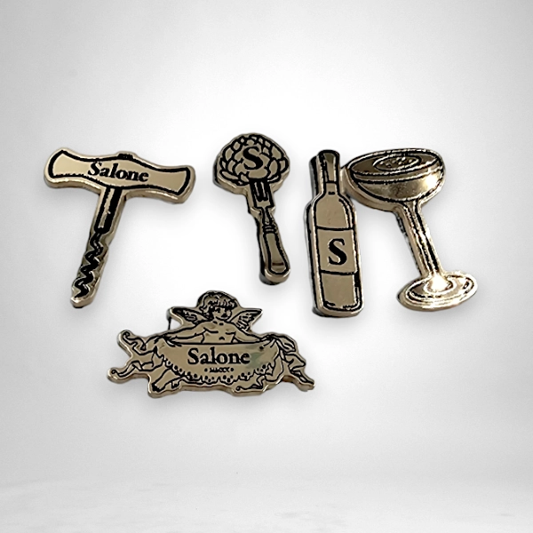 Набор латунных значков для ресторана Salone