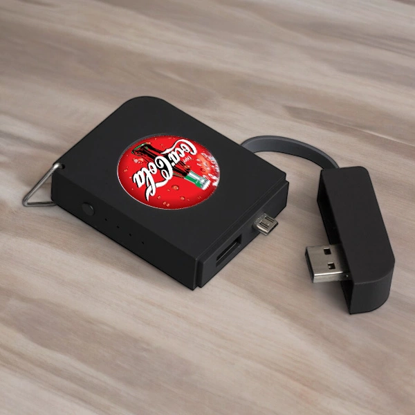 УФ-печать логотипа CocaCola  на внешний АКБ