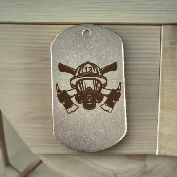 Жетон с гравировкой для пожарных