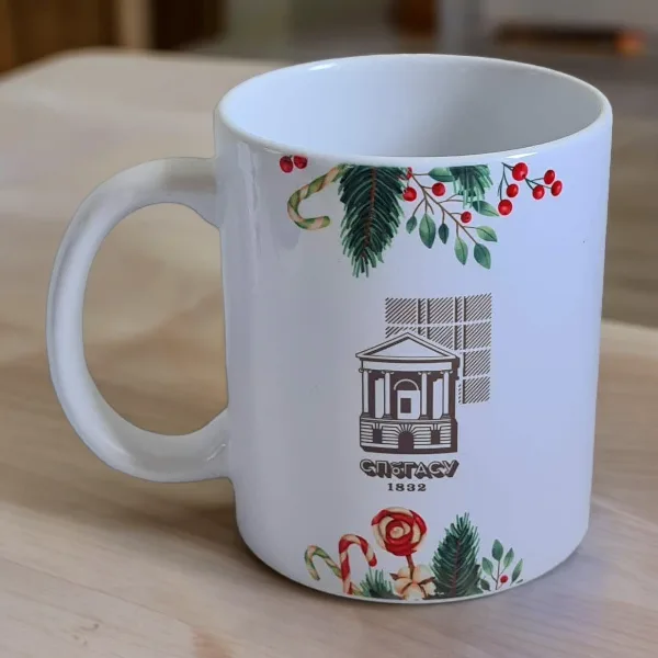 Печать на кружках логотипа СПбГАСУ 1832 Печать на кружках логотипа СПбГАСУ 1832