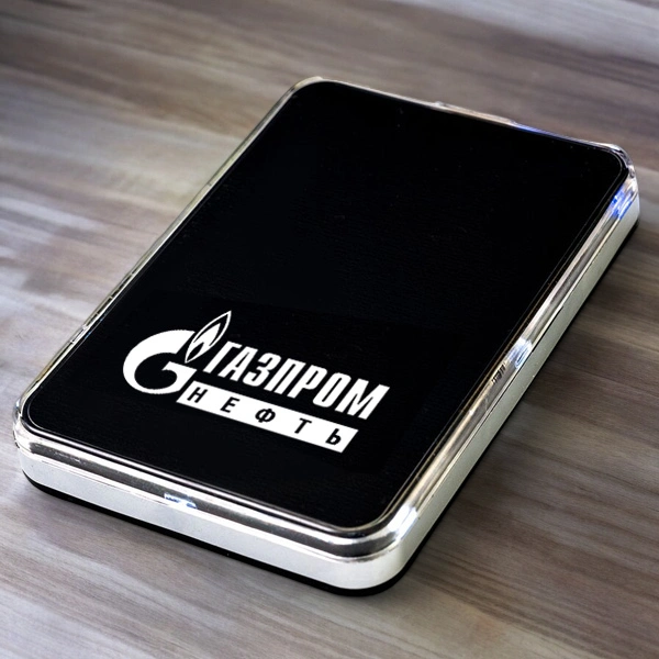 Нанесение логотипа на сувениры для компании Газпром