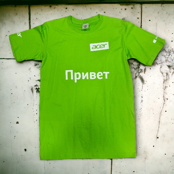 Нанесение печати на футболки ACER