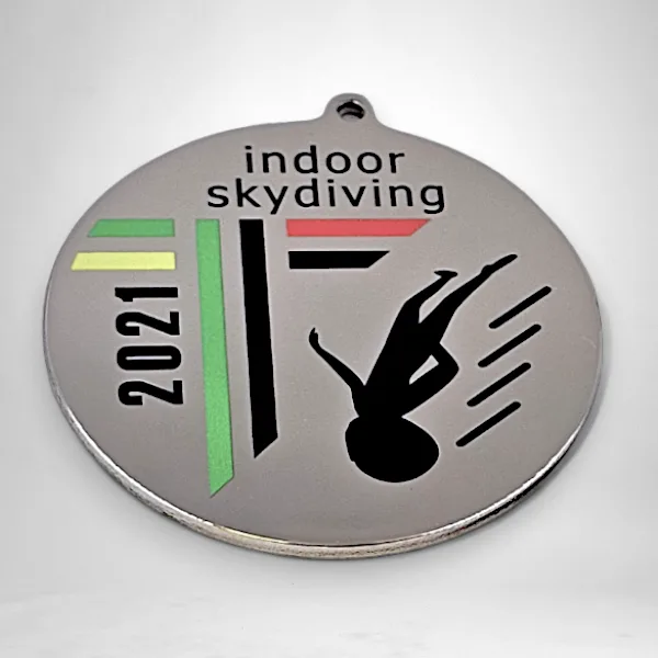 Алюминиевая медаль 70 мм. Полировка, УФ-печать