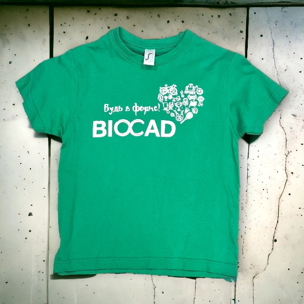 Печать на футболках для компании BIOCAD