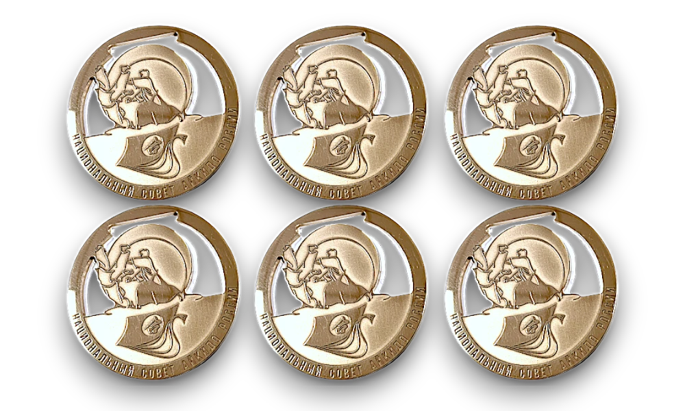 Наградные медали из металла, акрила, металлизированного пластика. 