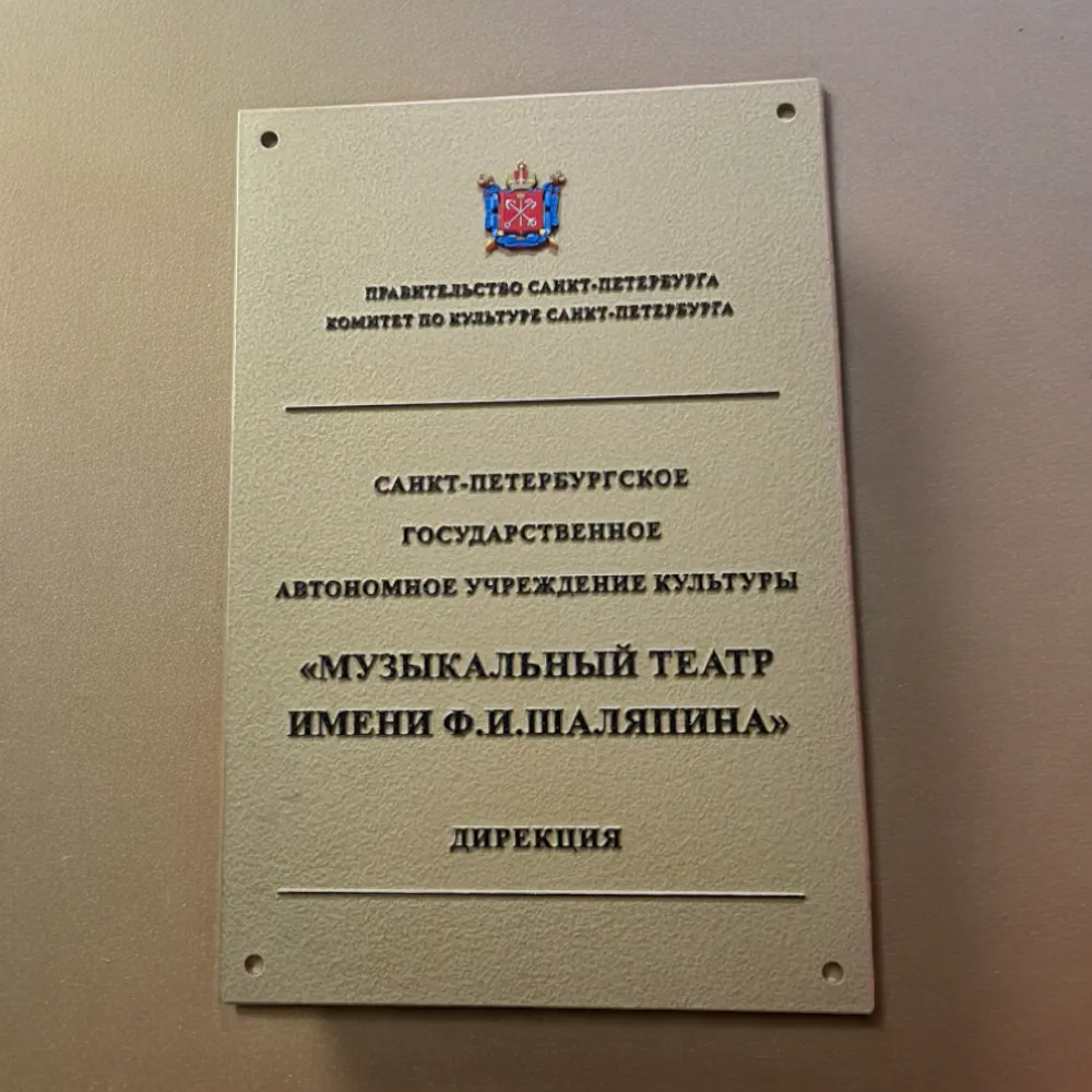 Уличные таблички для театра имени Ф.И.Шалаяпина