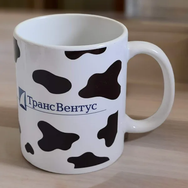 Печать на кружках логотипа ТрансВенус Печать на кружках логотипа ТрансВенус